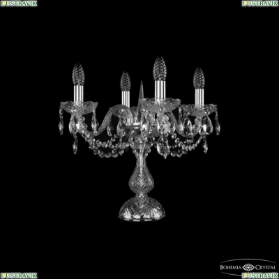 Настольная лампа 1402L/4/141-39 Ni ★ Bohemia Ivele Crystal — купить в интернет магазине «ЛЮСТРАВИК»☀