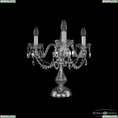 Настольная лампа 1402L/3/141-39 Ni ★ Bohemia Ivele Crystal — купить в интернет магазине «ЛЮСТРАВИК»☀