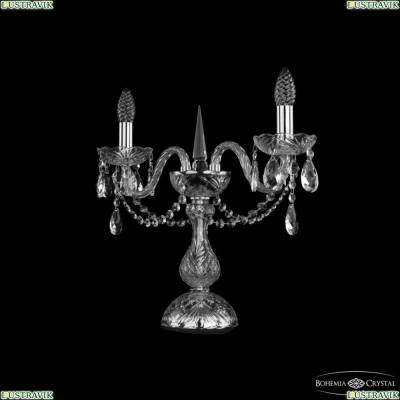 Настольная лампа 1402L/2/141-39 Ni ★ Bohemia Ivele Crystal — купить в интернет магазине «ЛЮСТРАВИК»☀