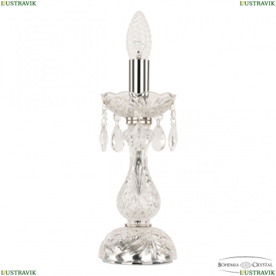 Настольная лампа 101L/1-27 Ni ★ Bohemia Ivele Crystal — купить в интернет магазине «ЛЮСТРАВИК»☀