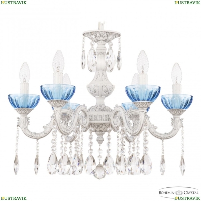 Люстра AL79101/6/175 A WMN P Aquamarine/M-1H ★ Bohemia Ivele Crystal — купить в интернет магазине «ЛЮСТРАВИК»☀