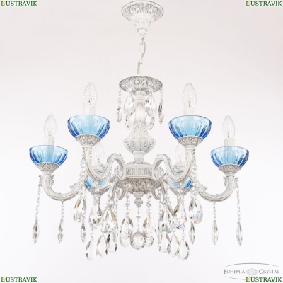 Люстра AL79101/6/175 A WMN P Aquamarine/M-1H ★ Bohemia Ivele Crystal — купить в интернет магазине «ЛЮСТРАВИК»☀