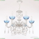 Люстра AL79101/6/175 A WMN P Aquamarine/M-1H ★ Bohemia Ivele Crystal — купить в интернет магазине «ЛЮСТРАВИК»☀