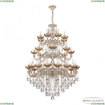 Люстра AL79101/16+8+8/300/3d B WMG P Amber/M-1F ★ Bohemia Ivele Crystal — купить в интернет магазине «ЛЮСТРАВИК»☀