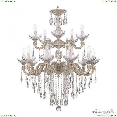 Люстра AL79101/10+5/250/2D B WMG P Clear/M-1H ★ Bohemia Ivele Crystal — купить в интернет магазине «ЛЮСТРАВИК»☀