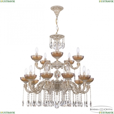 Люстра AL79101/10+5/250/2D A WMG P Shampan/M-1G ★ Bohemia Ivele Crystal — купить в интернет магазине «ЛЮСТРАВИК»☀