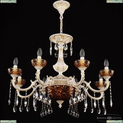 Люстра AL78101P/8/250 A WMG P Amber/M-1F ★ Bohemia Ivele Crystal — купить в интернет магазине «ЛЮСТРАВИК»☀