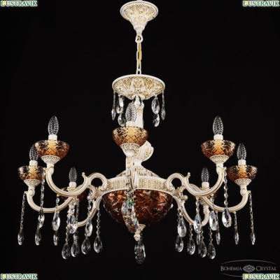 Люстра AL78101P/8/250 A WMG P Amber/M-1F ★ Bohemia Ivele Crystal — купить в интернет магазине «ЛЮСТРАВИК»☀