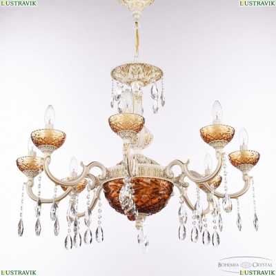 Люстра AL78101P/8/250 A WMG P Amber/M-1F ★ Bohemia Ivele Crystal — купить в интернет магазине «ЛЮСТРАВИК»☀