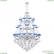 Люстра AL78101/16+8+8/300/3d B WMN P Aquamarine/M-1F ★ Bohemia Ivele Crystal — купить в интернет магазине «ЛЮСТРАВИК»☀