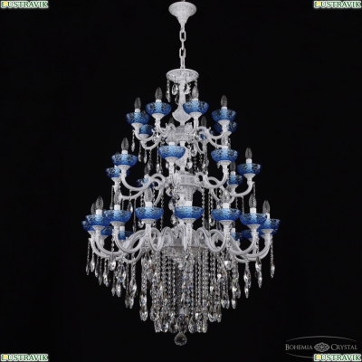 Люстра AL78101/16+8+8/300/3d B WMN P Aquamarine/M-1F ★ Bohemia Ivele Crystal — купить в интернет магазине «ЛЮСТРАВИК»☀