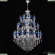 Люстра AL78101/16+8+8/300/3d B WMN P Aquamarine/M-1F ★ Bohemia Ivele Crystal — купить в интернет магазине «ЛЮСТРАВИК»☀