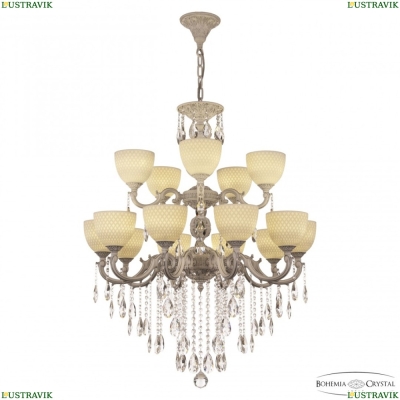 Люстра AL78101/10+5/250/2D B WMN P1 U Wave ★ Bohemia Ivele Crystal — купить в интернет магазине «ЛЮСТРАВИК»☀