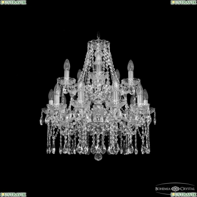 Люстра 1413/10+5/200/2d Ni ★ Bohemia Ivele Crystal — купить в интернет магазине «ЛЮСТРАВИК»☀