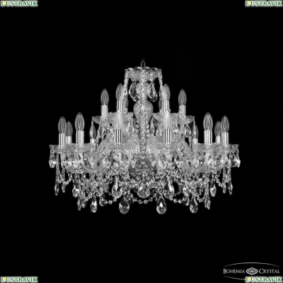 Люстра 1411/12+6/240 Ni ★ Bohemia Ivele Crystal — купить в интернет магазине «ЛЮСТРАВИК»☀