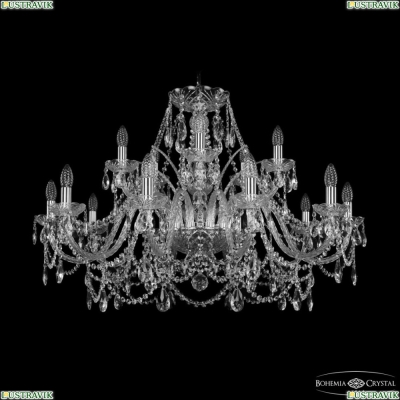 Люстра 1411/10+5/360 Ni ★ Bohemia Ivele Crystal — купить в интернет магазине «ЛЮСТРАВИК»☀