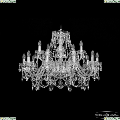 Люстра 1411/10+5/300 Ni ★ Bohemia Ivele Crystal — купить в интернет магазине «ЛЮСТРАВИК»☀