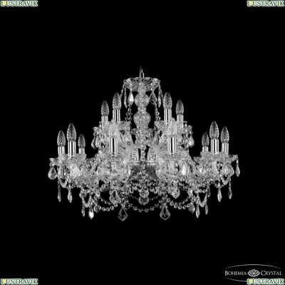 Люстра 1411/10+5/240 Ni Leafs ★ Bohemia Ivele Crystal — купить в интернет магазине «ЛЮСТРАВИК»☀