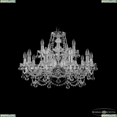 Люстра 1411/10+5/240 Ni Balls ★ Bohemia Ivele Crystal — купить в интернет магазине «ЛЮСТРАВИК»☀