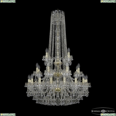 Люстра 1409/16+8+4/300/h-130/3d G ★ Bohemia Ivele Crystal — купить в интернет магазине «ЛЮСТРАВИК»☀