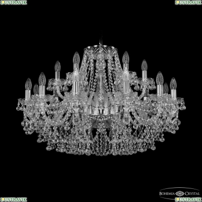 Люстра 1409/12+6/300 Ni ★ Bohemia Ivele Crystal — купить в интернет магазине «ЛЮСТРАВИК»☀
