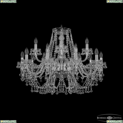 Люстра 1409/10+5/300 Ni ★ Bohemia Ivele Crystal — купить в интернет магазине «ЛЮСТРАВИК»☀