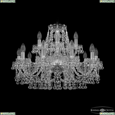 Люстра 1409/10+5/240 Ni ★ Bohemia Ivele Crystal — купить в интернет магазине «ЛЮСТРАВИК»☀