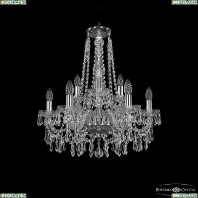 Люстра 1403/6+3/195/h-60 Ni ★ Bohemia Ivele Crystal — купить в интернет магазине «ЛЮСТРАВИК»☀