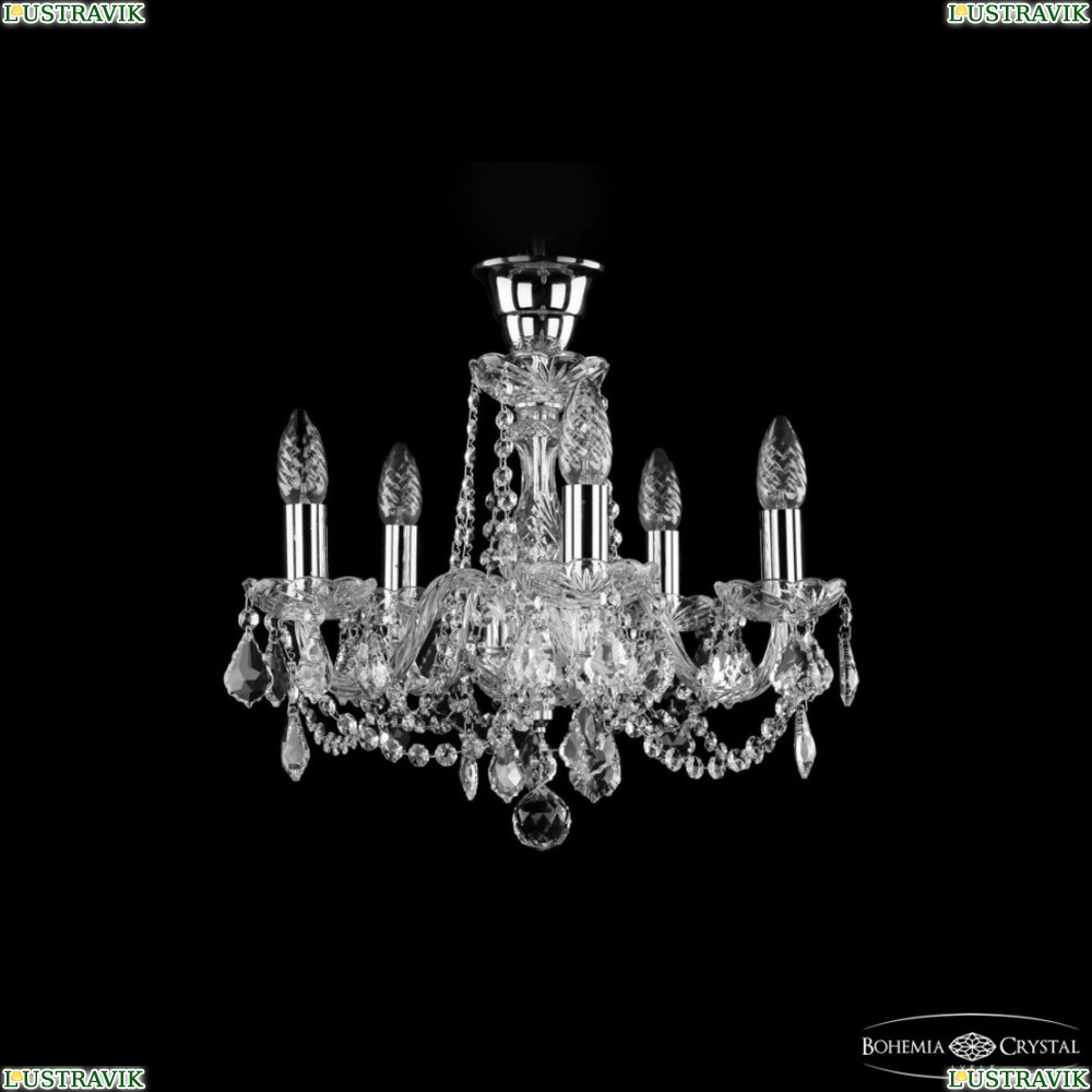 Светильник 1402/5/141 Ni Leafs Tube ★ Bohemia Ivele Crystal — купить в интернет магазине «ЛЮСТРАВИК»☀