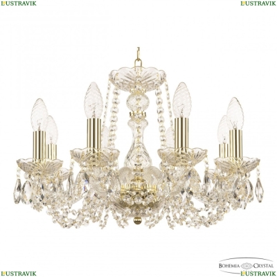 Люстра 119/8/165 G ★ Bohemia Ivele Crystal — купить в интернет магазине «ЛЮСТРАВИК»☀