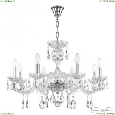 Люстра 117/8/240 Ni ★ Bohemia Ivele Crystal — купить в интернет магазине «ЛЮСТРАВИК»☀
