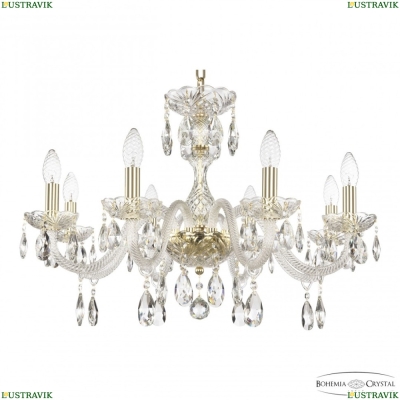 Люстра 117/8/240 G ★ Bohemia Ivele Crystal — купить в интернет магазине «ЛЮСТРАВИК»☀