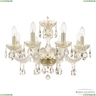 Люстра 117/8/195 G ★ Bohemia Ivele Crystal — купить в интернет магазине «ЛЮСТРАВИК»☀