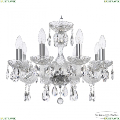 Люстра 117/8/165 Ni ★ Bohemia Ivele Crystal — купить в интернет магазине «ЛЮСТРАВИК»☀