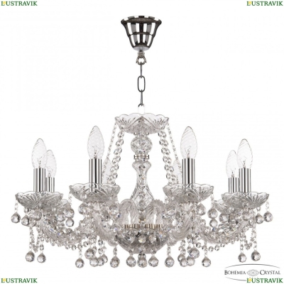 Люстра 108/8/195 Ni ★ Bohemia Ivele Crystal — купить в интернет магазине «ЛЮСТРАВИК»☀