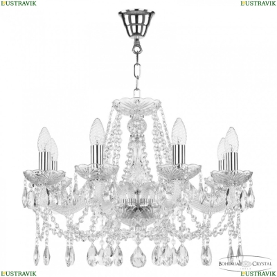 Люстра 107/8/200 Ni ★ Bohemia Ivele Crystal — купить в интернет магазине «ЛЮСТРАВИК»☀