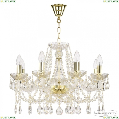 Люстра 107/8/200 G ★ Bohemia Ivele Crystal — купить в интернет магазине «ЛЮСТРАВИК»☀