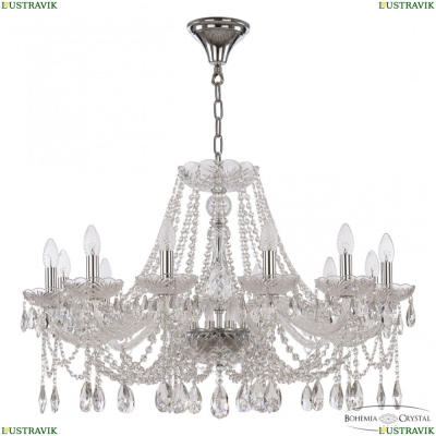 Люстра 107/12/300 Ni ★ Bohemia Ivele Crystal — купить в интернет магазине «ЛЮСТРАВИК»☀