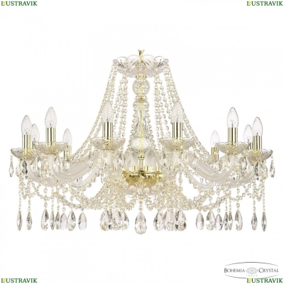 Люстра 107/12/300 G ★ Bohemia Ivele Crystal — купить в интернет магазине «ЛЮСТРАВИК»☀