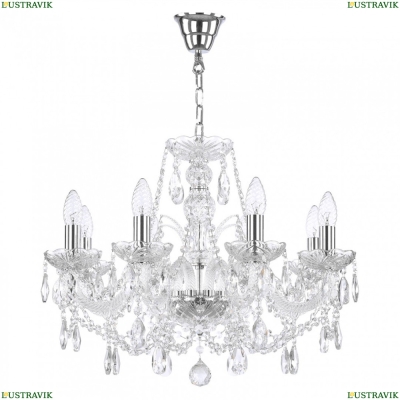 Люстра 105/8/195 Ni ★ Bohemia Ivele Crystal — купить в интернет магазине «ЛЮСТРАВИК»☀