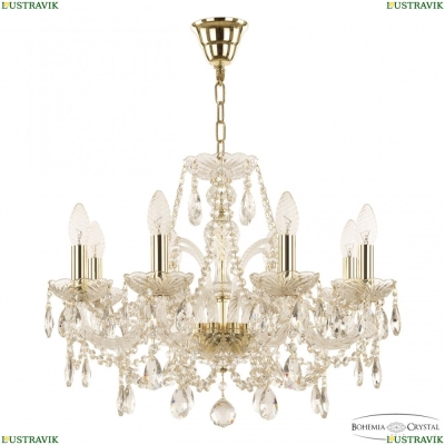 Люстра 105/8/195 G ★ Bohemia Ivele Crystal — купить в интернет магазине «ЛЮСТРАВИК»☀