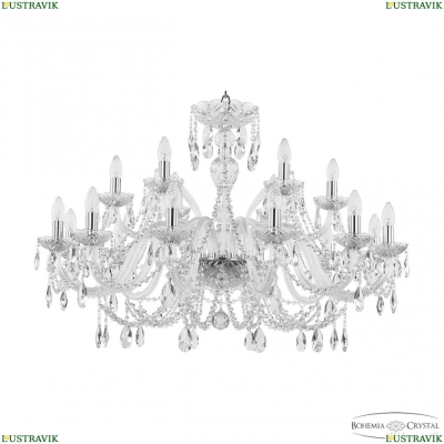 Люстра 105/12+6/360 Ni ★ Bohemia Ivele Crystal — купить в интернет магазине «ЛЮСТРАВИК»☀