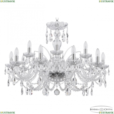 Люстра 105/10+5/300 Ni ★ Bohemia Ivele Crystal — купить в интернет магазине «ЛЮСТРАВИК»☀