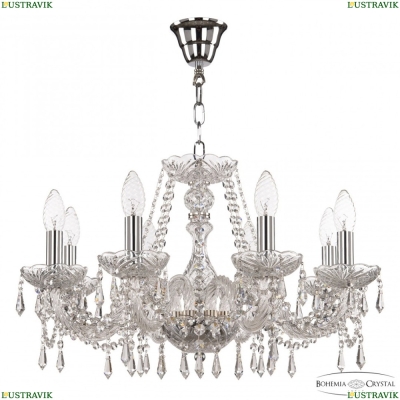 Люстра 104/8/195 Ni ★ Bohemia Ivele Crystal — купить в интернет магазине «ЛЮСТРАВИК»☀
