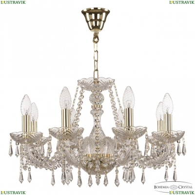 Люстра 104/8/195 G ★ Bohemia Ivele Crystal — купить в интернет магазине «ЛЮСТРАВИК»☀