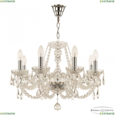 Люстра 101/8/195 Ni ★ Bohemia Ivele Crystal — купить в интернет магазине «ЛЮСТРАВИК»☀