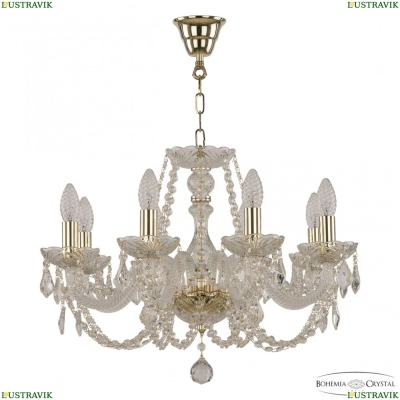 Люстра 101/8/195 G Leafs ★ Bohemia Ivele Crystal — купить в интернет магазине «ЛЮСТРАВИК»☀
