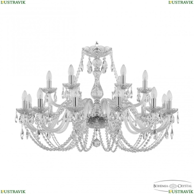 Люстра 101/12+6/360 Ni ★ Bohemia Ivele Crystal — купить в интернет магазине «ЛЮСТРАВИК»☀