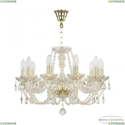 Люстра 101/10/195 G ★ Bohemia Ivele Crystal — купить в интернет магазине «ЛЮСТРАВИК»☀
