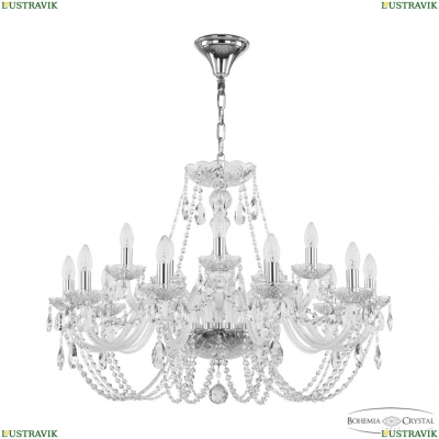 Люстра 101/10+5/300 Ni ★ Bohemia Ivele Crystal — купить в интернет магазине «ЛЮСТРАВИК»☀